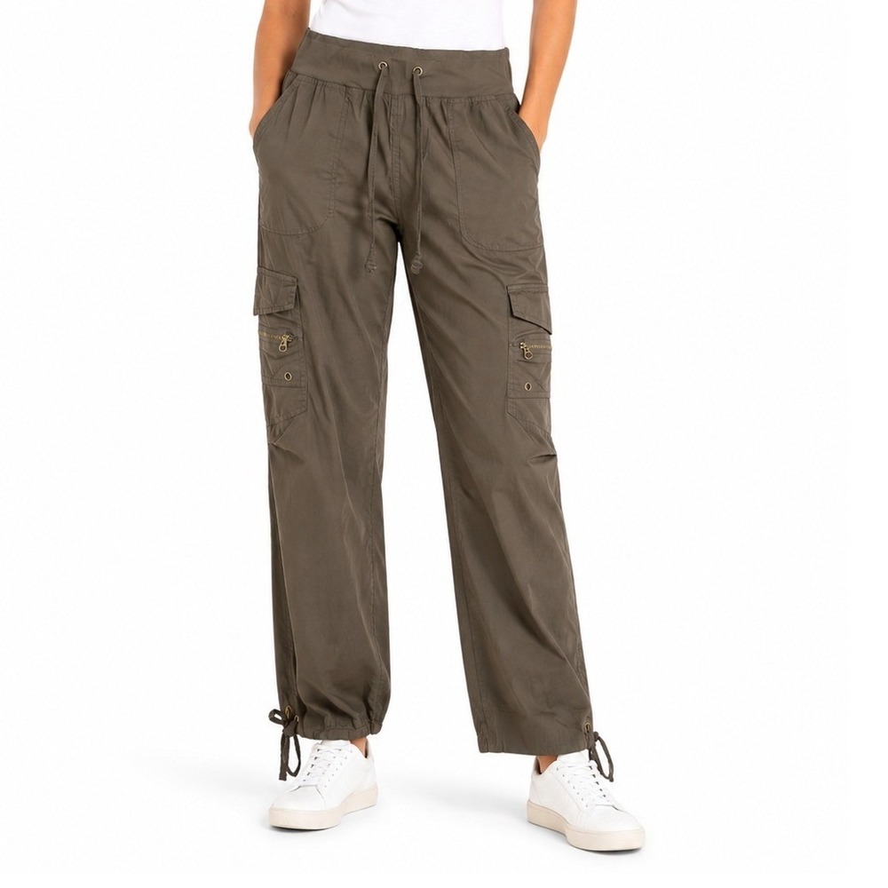 XCVI Women's Drawstring Waist Multi Pocket Utility Cargo Pants Size Small NWT